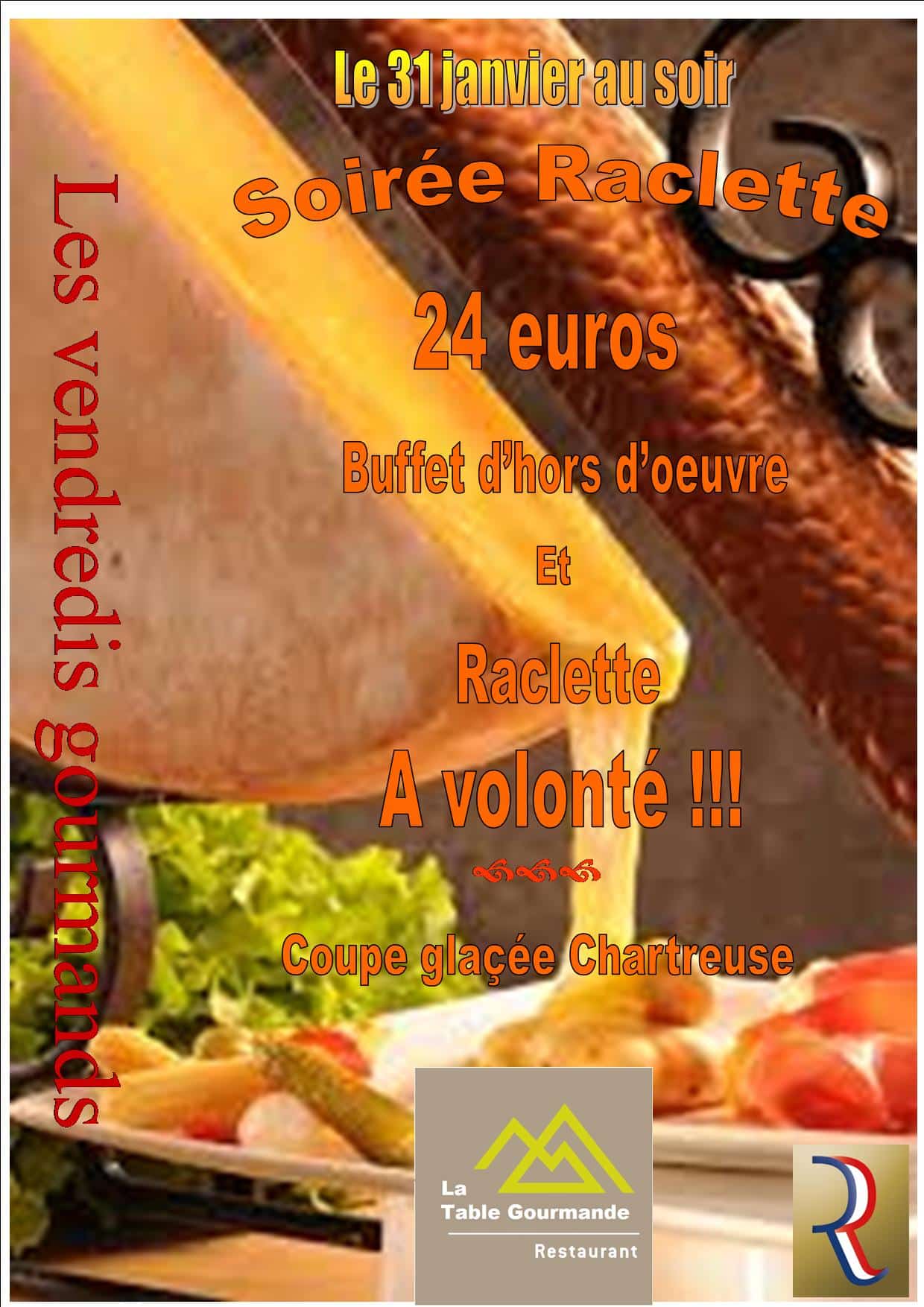 Soirée raclette Hôtel des Trois Massifs